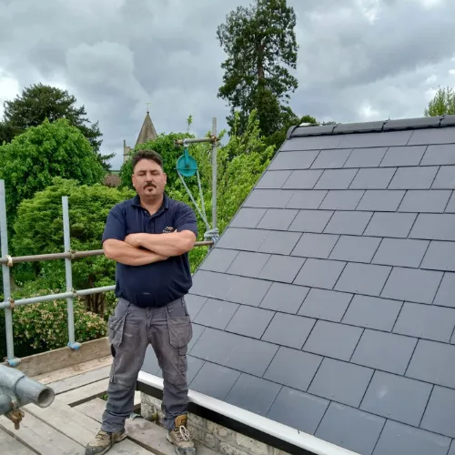 Roofing project by First Call Roofing