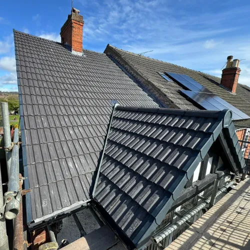 Roofing project by First Call Roofing